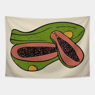 pretty pink papaya Tapestry