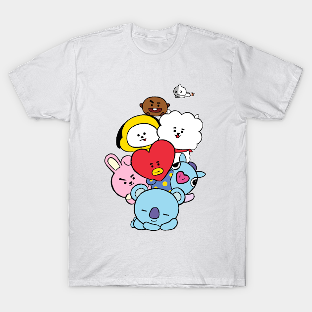 BT21 ALL CHARACTER ARMY - Bts - T-Shirt