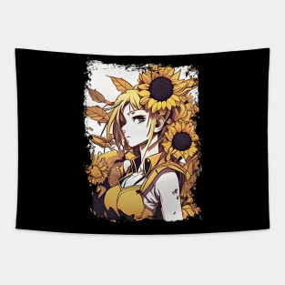 You Are My Sunshine - Heart Sunflower Girl Tapestry