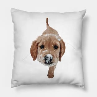 Golden retriever puppy Pillow