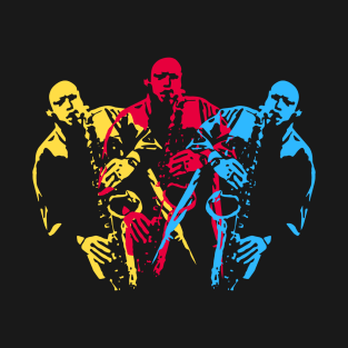 Colorful Saxophone Players T-Shirt