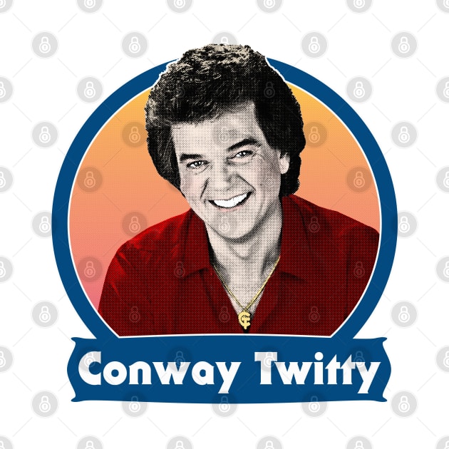 Conway Twitty / Retro 70s Style Design by DankFutura