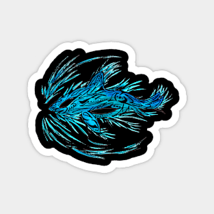 Turquoise Shark Tattoo Magnet