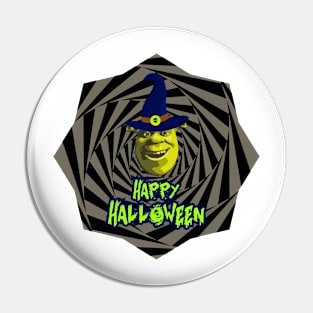 Funny Halloween Shrek Pin