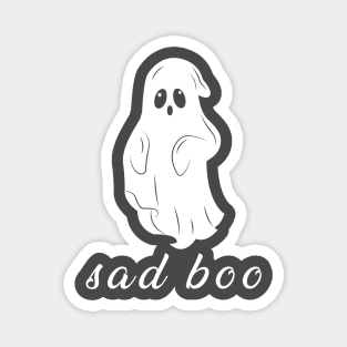 Sad Cute Ghost Boo T-Shirt Magnet