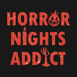 Horror Addiction Halloween Scary Pumpkin T-Shirt