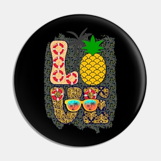 Love Pineapple Summer Gift Pin