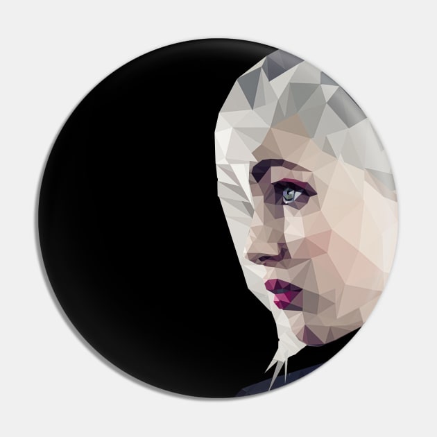 Lady Low Poly Pin by lebele