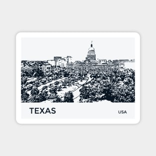 Texas State USA Magnet