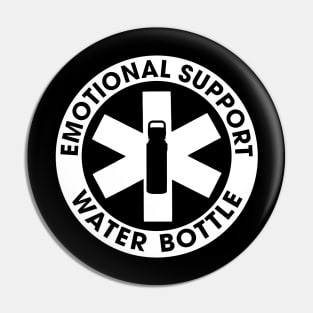 Emotional Support Water Bottle Funny Sticker Pin