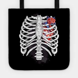 Skeleton Rib Cage Tote