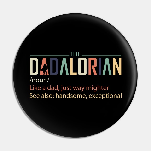 The Dadalorian Pin by DragonTees