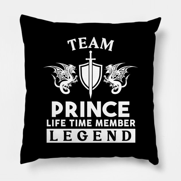 Prince Name T Shirt - Prince Life Time Member Legend Gift Item Tee Pillow by unendurableslemp118