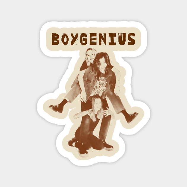 boygenius visual art Magnet by DOGGIES ART VISUAL