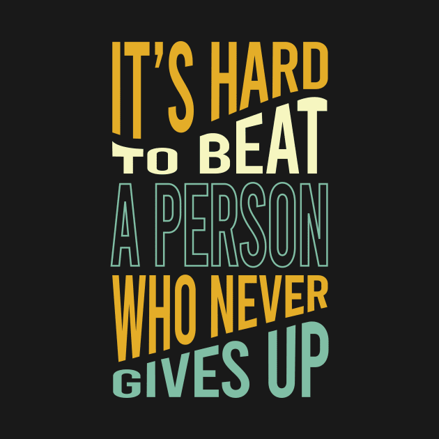 Marathon Saying Never Give Up by whyitsme