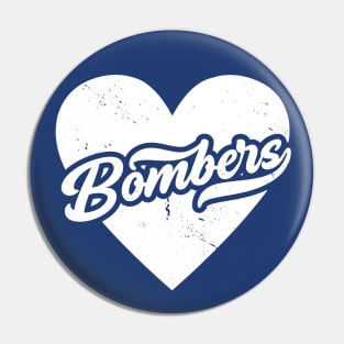 Vintage Bombers School Spirit // High School Football Mascot // Go Bombers Pin