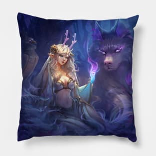 Lunaria the Forest Spirit Pillow