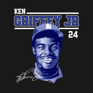 Ken Griffey Jr The Kid Basketball Legend Signature Vintage Retro 80s 90s Bootleg Rap Style T-Shirt