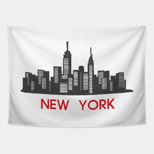 New York City Skyline Tapestry