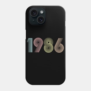 Vintage 1986 34th Birthday Gift Men Women Phone Case