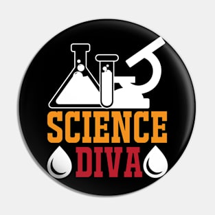 Science Diva T Shirt For Women Men Pin