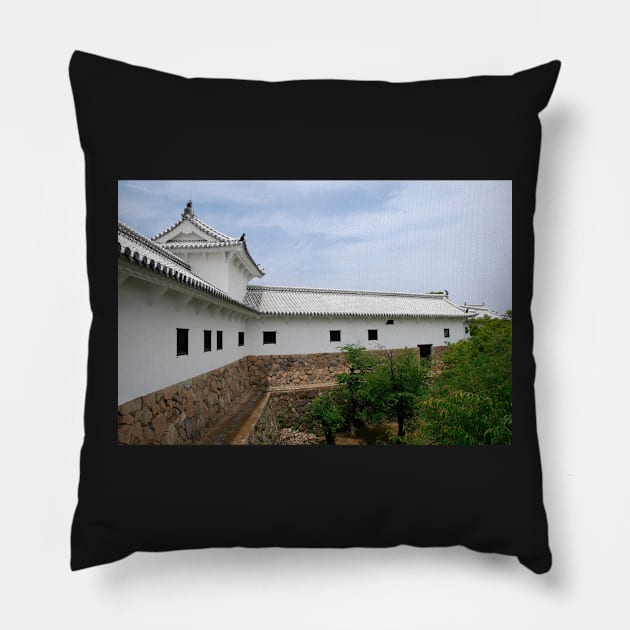 Building at Himeji Castle, Japan Pillow by jojobob