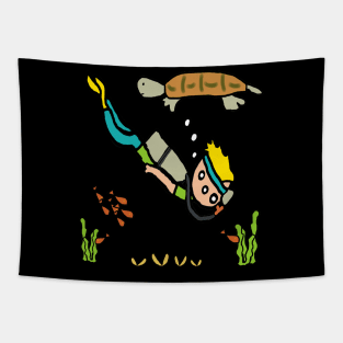 Scuba Diving Tapestry