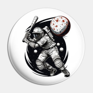 Baseball Astronaut #1 Pin