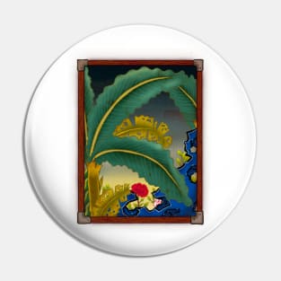 Minhwa: Plantain Garden at Night (Korean traditional/folk art) Pin