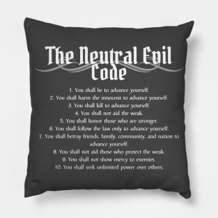 The Neutral Evil Code Alignment Pillow