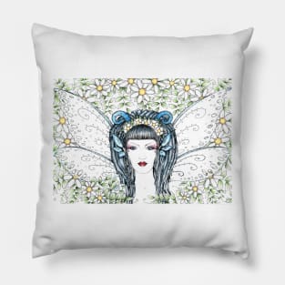 Altuneitive blue dreadlock festival fairy Pillow