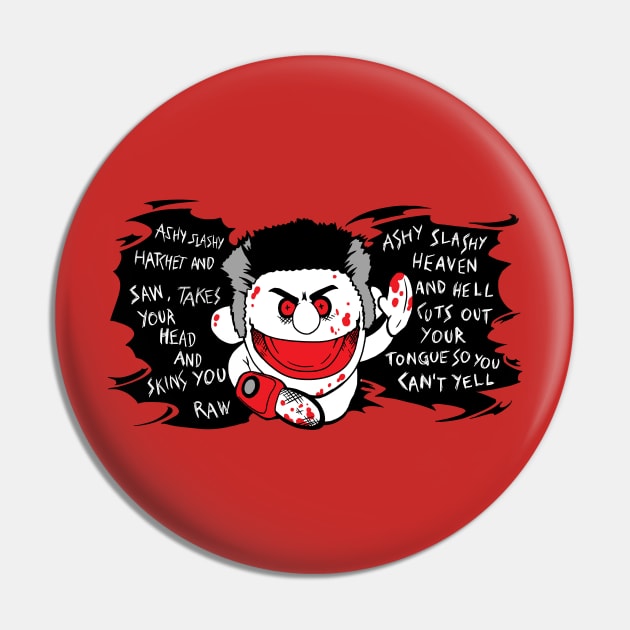 Ashy Slashy Hatchet and Saw Ash Vs Evil Dead Pin by spookyruthy