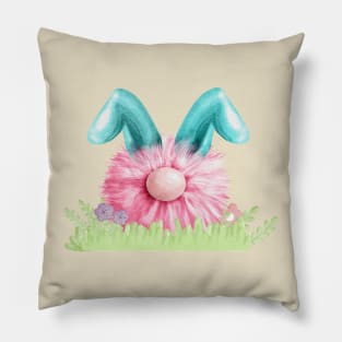 Bunny gnome fluffball Pillow