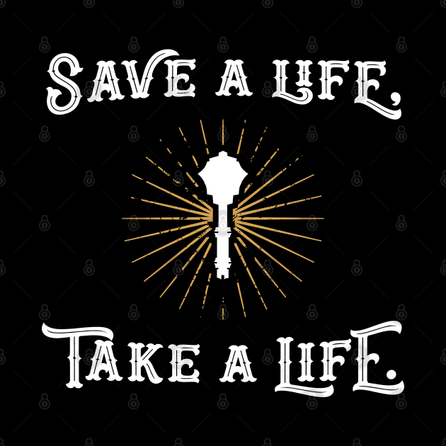 Save a Life Take a Life Cleric Tabletop RPG Gaming by pixeptional