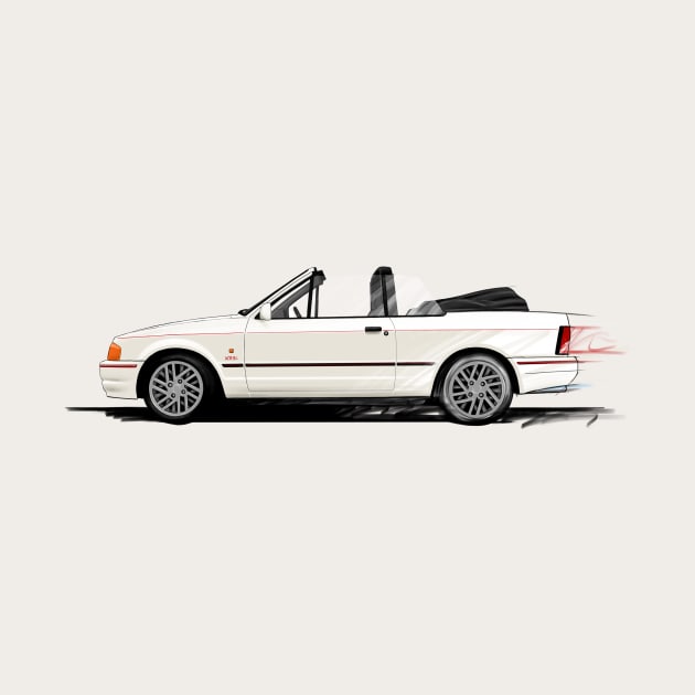 Ford Escort Xr3i Cabriolet - Roadside Icons by y30man5