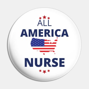 All American nurse Pin