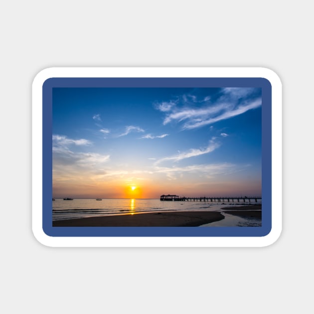 Malaysia seascape Magnet by cloudart2868