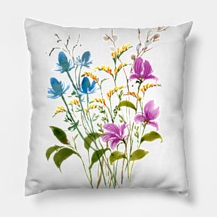 Thistles and Blooms Pillow