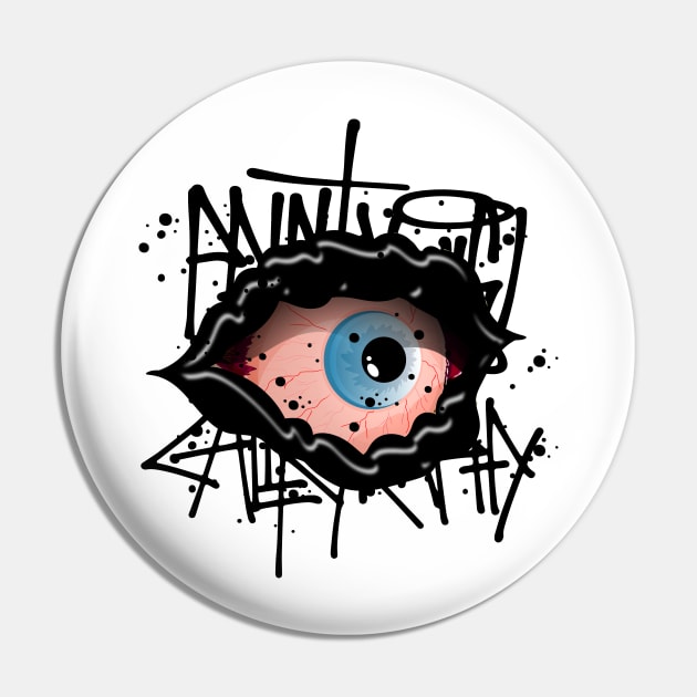 Halloween Monster Eye Pin by Mister Graffiti