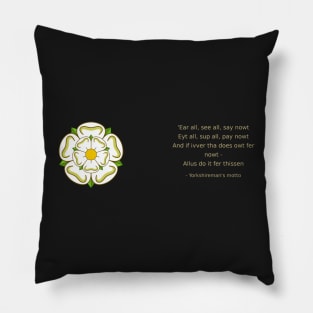 Yorkshireman's Creed Pillow