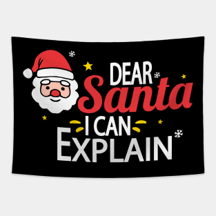 Dear Santa I Can Explain Tapestry