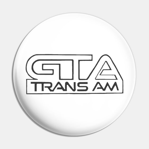 Pontiac Firebird Trans AM GTA Logo chest Pin by Permages LLC