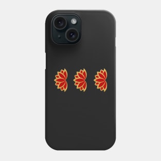 Red and gold lotus sticker pack Phone Case