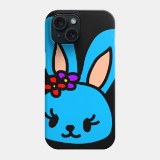 Blue bunny Phone Case