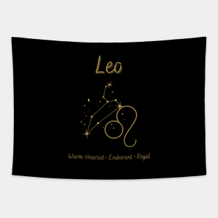 Astrology Collection - Leo (Symbol & Constellation) Tapestry