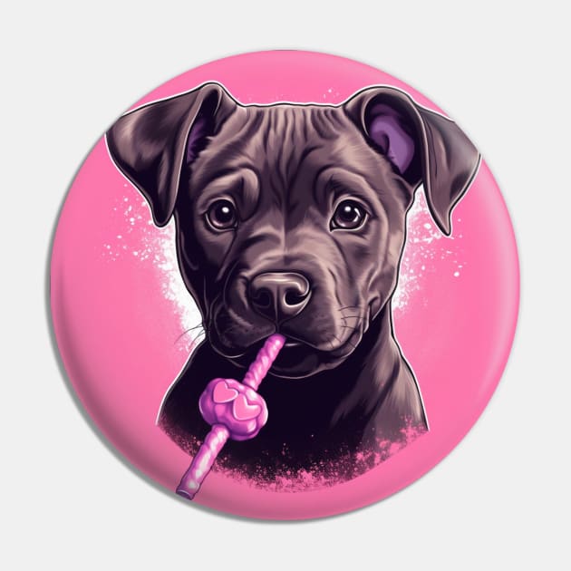 Staffy Candy Pin by Enchanted Reverie