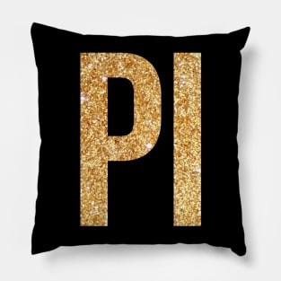 Gold Pi Pillow