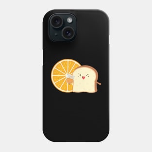 Toast loves orange juice Phone Case