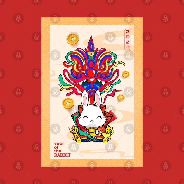 Year Of The Rabbit 2023 Happy Chinese New Year Women Men Kid by Gendon Design