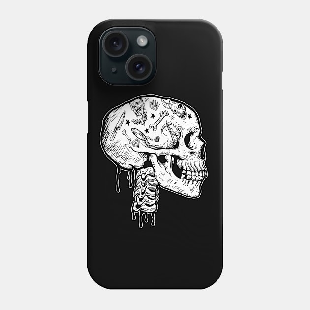 Corrupted Skull Phone Case by DarkLight